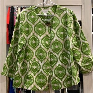 Colorful one button jacket w/ pockets from Chico’s